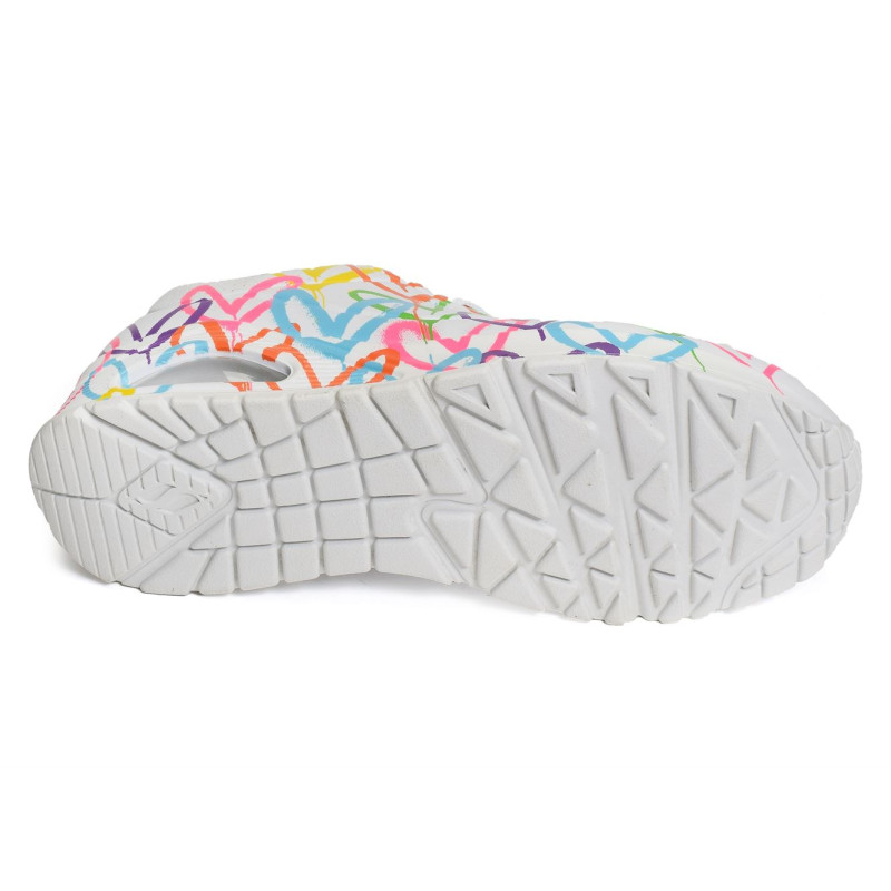 UNO HIGHLIGHT LOVE Blanc Multicolore, Sneakers basses Skechers