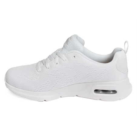 SKECH AIR COURT Blanc, Baskets running Skechers