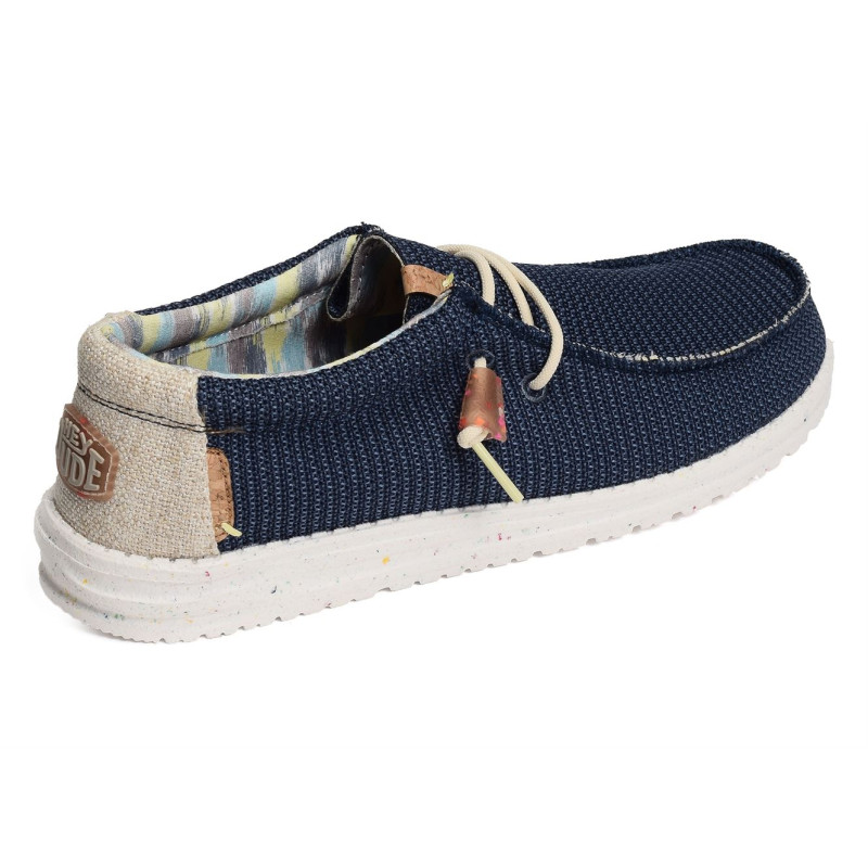 WALLY KNIT Marine, Chaussures basses HeyDude