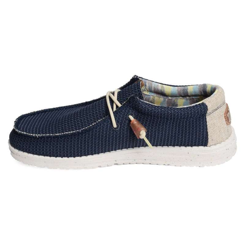 WALLY KNIT Marine, Chaussures basses HeyDude