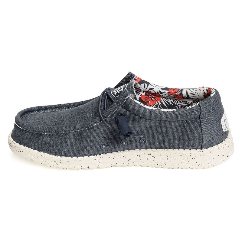 WALLY STRETCH CANVAS Marine, Chaussures basses HeyDude