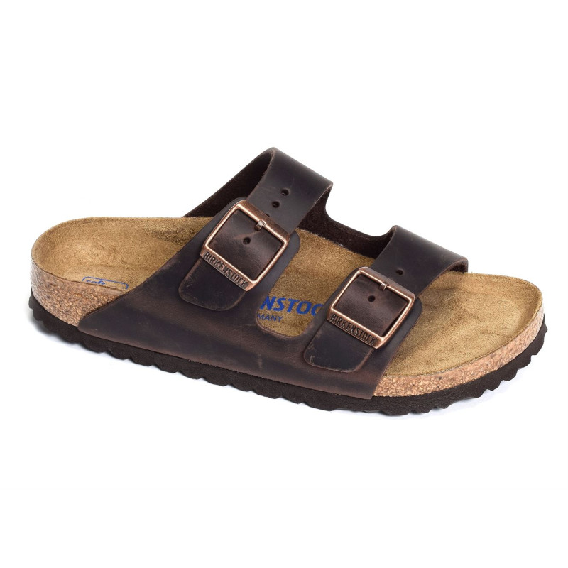 ARIZONA SFB CUIR W Marron, Mules Birkenstock