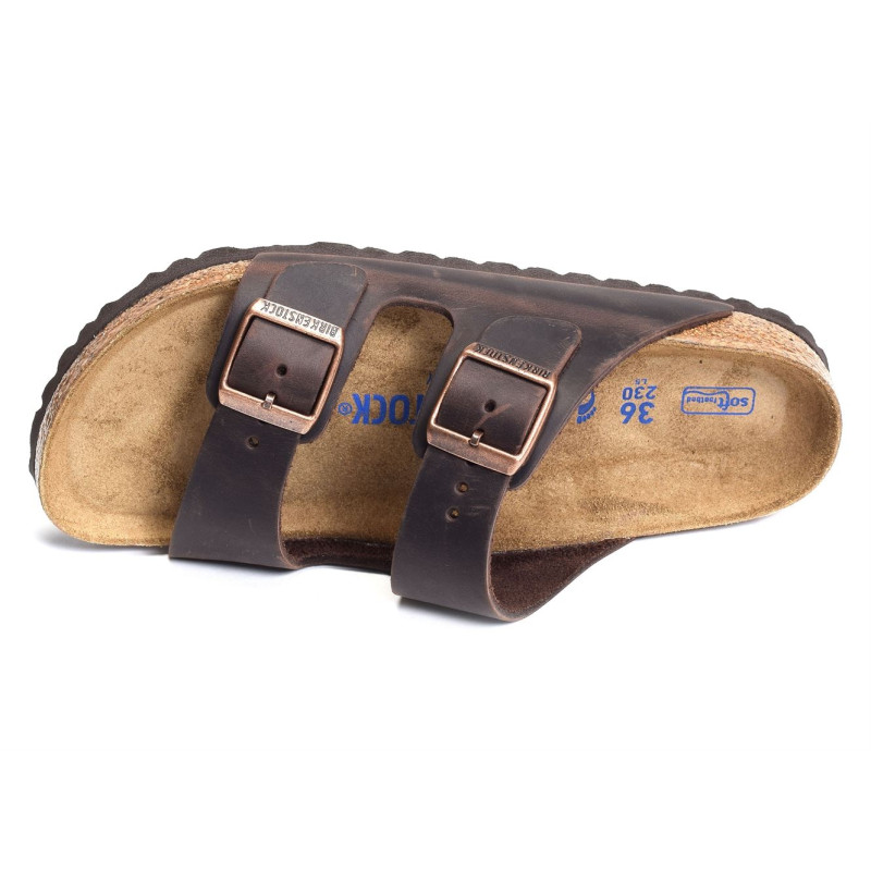 ARIZONA SFB CUIR W Marron, Mules Birkenstock