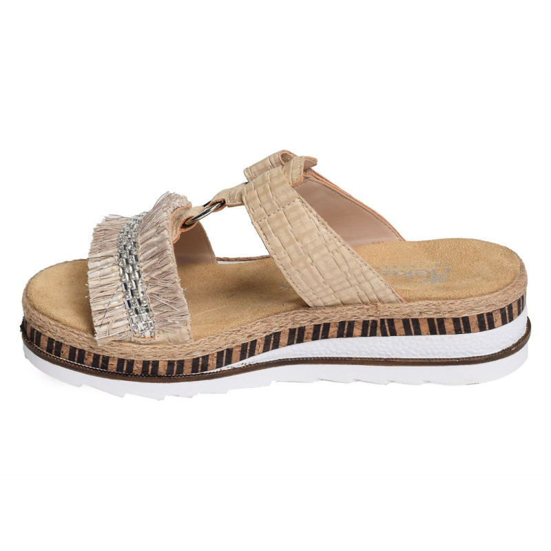 V79K8 Beige, Mules Rieker