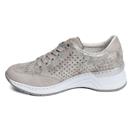 N4327 Taupe, Baskets running Rieker