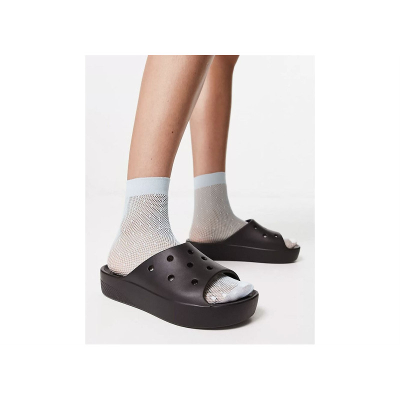 CLASSIC PLATFORM SLIDE Noir, Claquettes Crocs