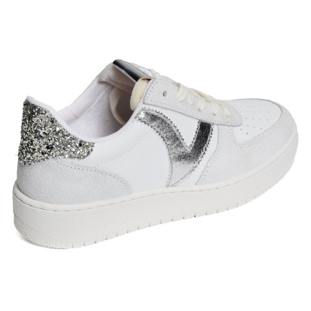 1258233 Blanc Argent, Sneakers basses Victoria