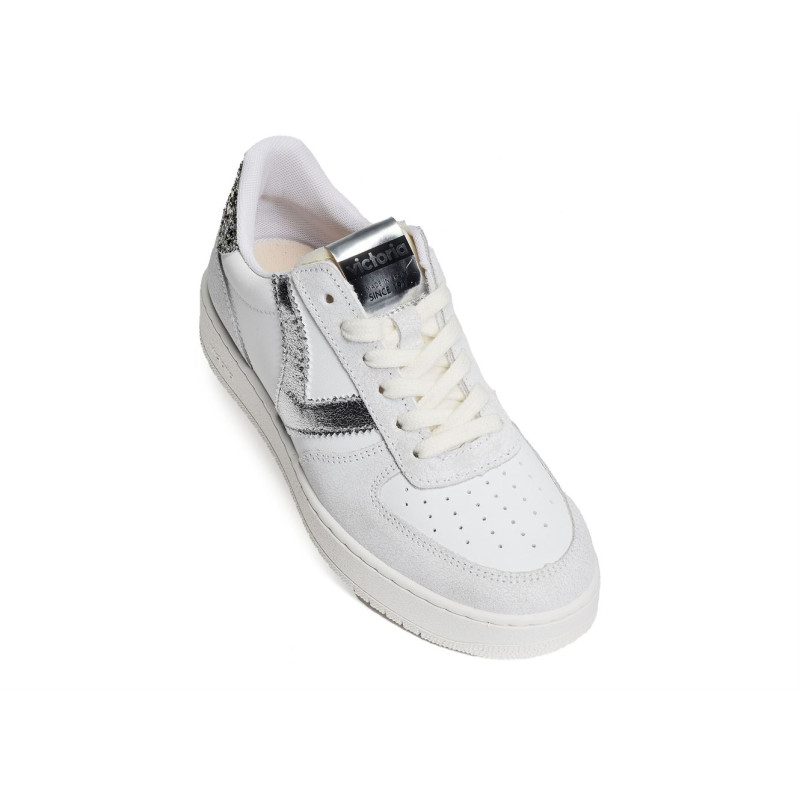 1258233 Blanc Argent, Sneakers basses Victoria