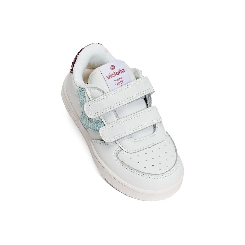 1124106 Blanc Bleu, Sneakers basses Victoria