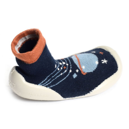 GALAXIE Marine, Chaussons Chaussettes Collégien