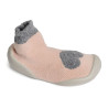 WARM HEART Rose Gris, Chaussons Chaussettes Collégien