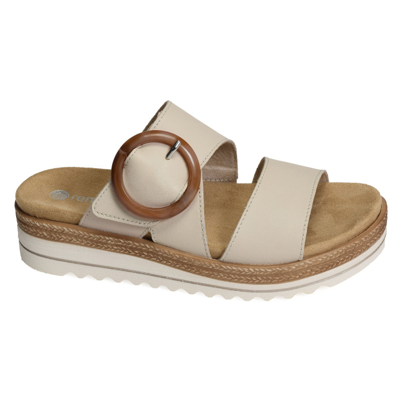 D0Q51 Beige, Mules Remonte