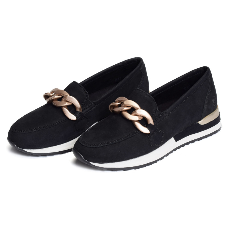 R2544 Noir, Mocassins Remonte