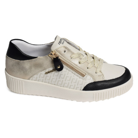 R7901 Beige Or, Sneakers basses Remonte