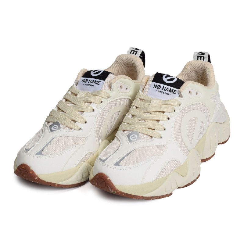 KRAZEE RUNNER Beige Blanc, Baskets running No Name