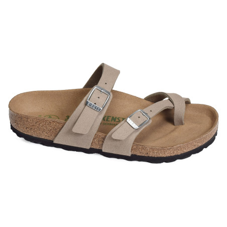 MAYARI VEGAN Taupe, Tongs Birkenstock