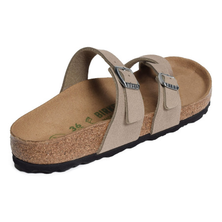 MAYARI VEGAN Taupe, Tongs Birkenstock