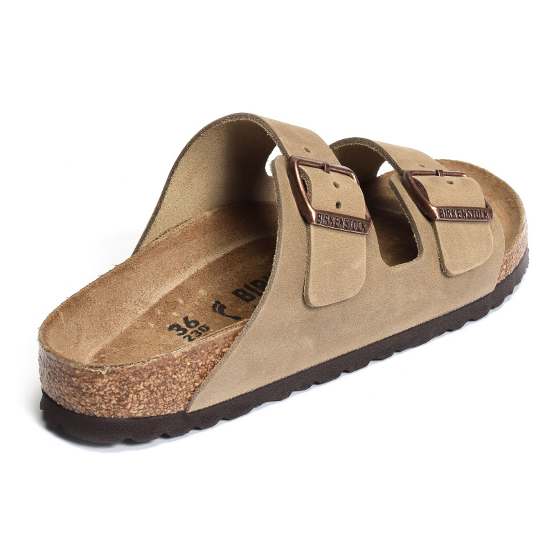 ARIZONA CUIR W Tabac, Mules Birkenstock