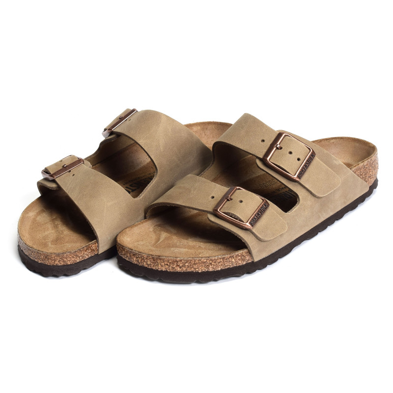 ARIZONA CUIR W Tabac, Mules Birkenstock