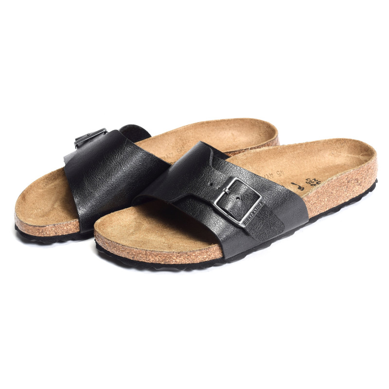 CATALINA Noir Brillant, Mules Birkenstock