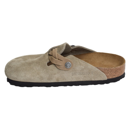 BOSTON BRAIDED Taupe, Sabots Birkenstock