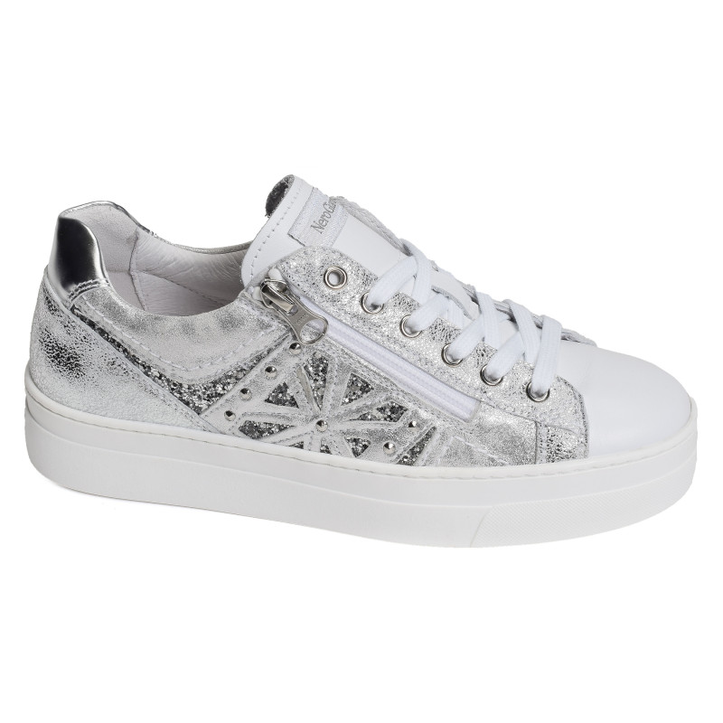 09930 Blanc Argent, Sneakers basses NeroGiardini