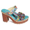 JACAO 20 Turquoise, Mules Laura Vita