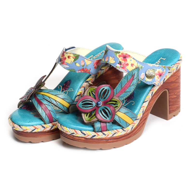 JACAO 20 Turquoise, Mules Laura Vita