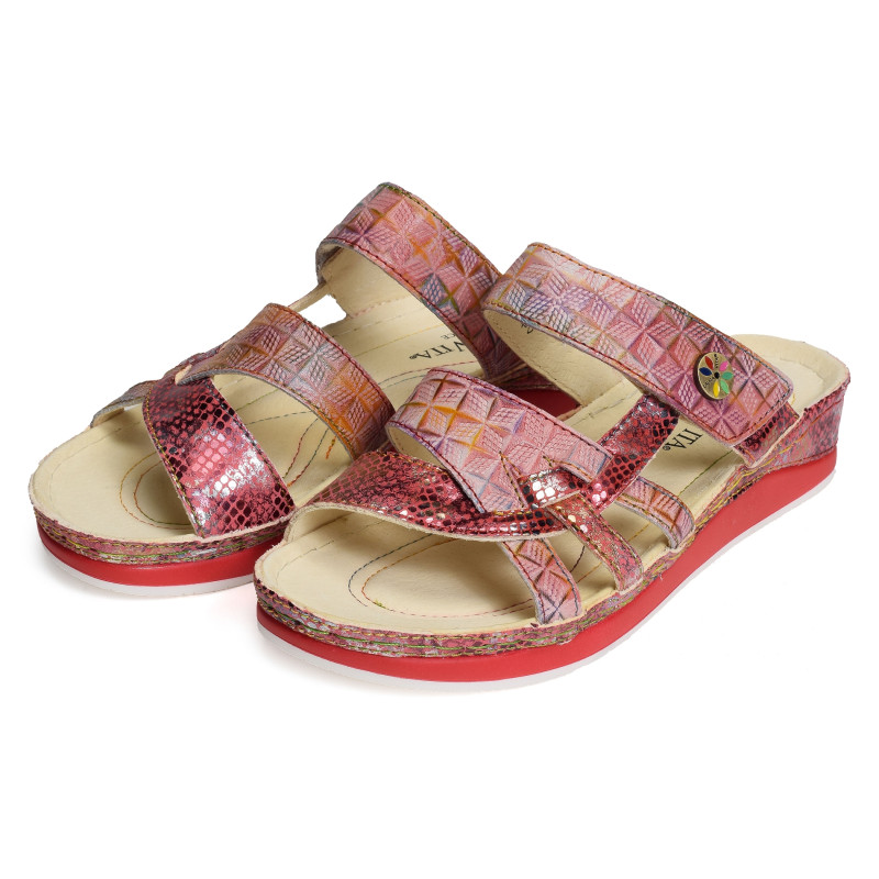 BRUEL 05 Rouge, Mules Laura Vita