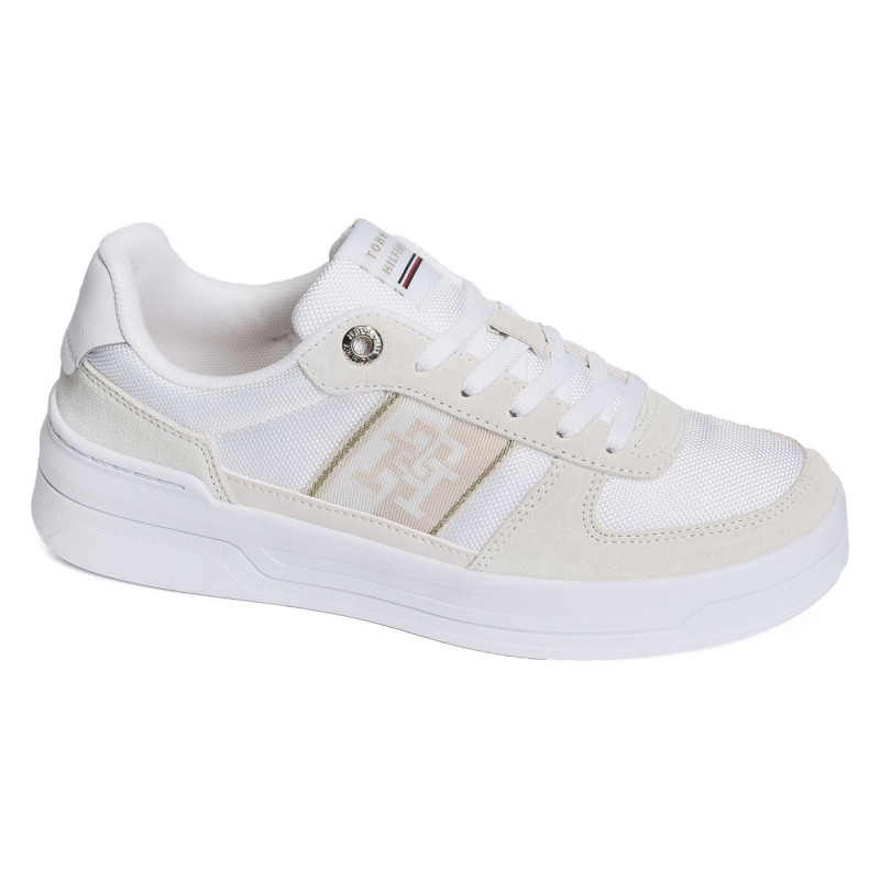 BASKET SNEAKER WITH WEBBING 6950 Blanc, Sneakers basses Tommy Hilfiger