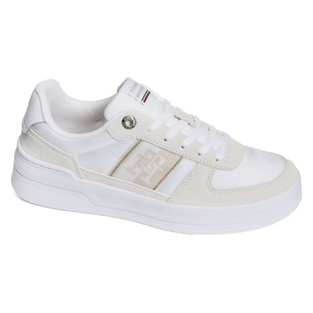 BASKET SNEAKER WITH WEBBING 6950 Blanc, Sneakers basses Tommy Hilfiger