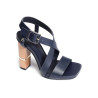 HARDWARE BLOCK HIGH HEEL 7016 Marine, Nu-Pieds à talon Tommy Hilfiger