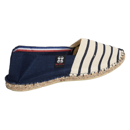 RAYURES Blanc Marine, Espadrilles Art Of Soule