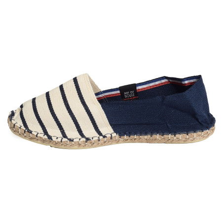 RAYURES Blanc Marine, Espadrilles Art Of Soule