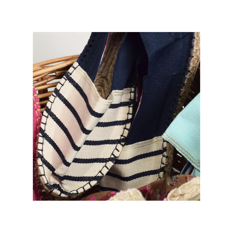 RAYURES Blanc Marine, Espadrilles Art Of Soule