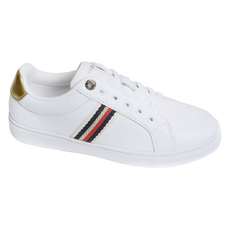 CORPORATE WEBBING SNEAKER 7117 Blanc, Sneakers basses Tommy Hilfiger