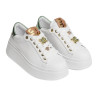 PIA 150A Blanc Vert, Sneakers basses Giopiu