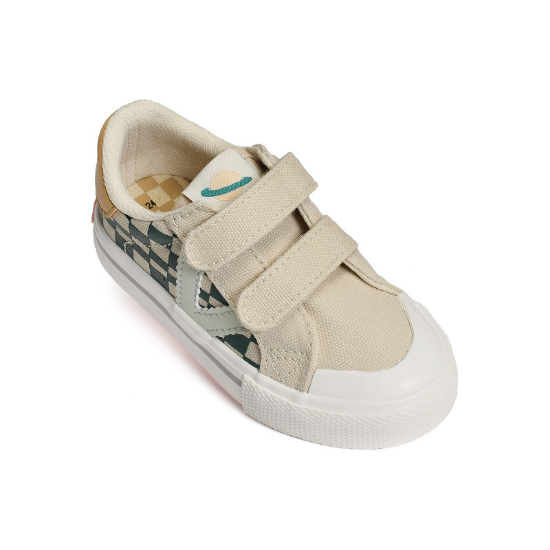 1065191 Beige Vert, Sneakers basses Victoria