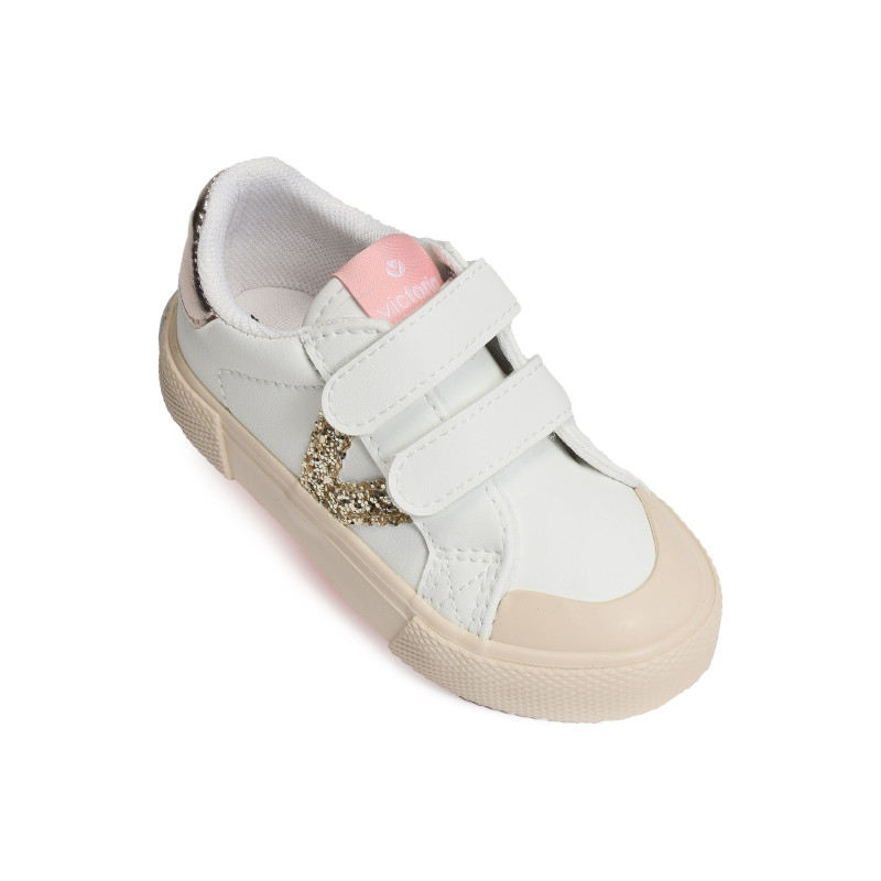 1065190 Blanc Rose, Sneakers basses Victoria