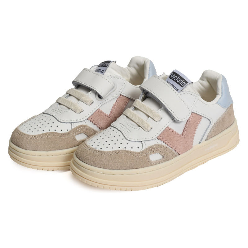 1257110 Blanc Rose, Sneakers basses Victoria