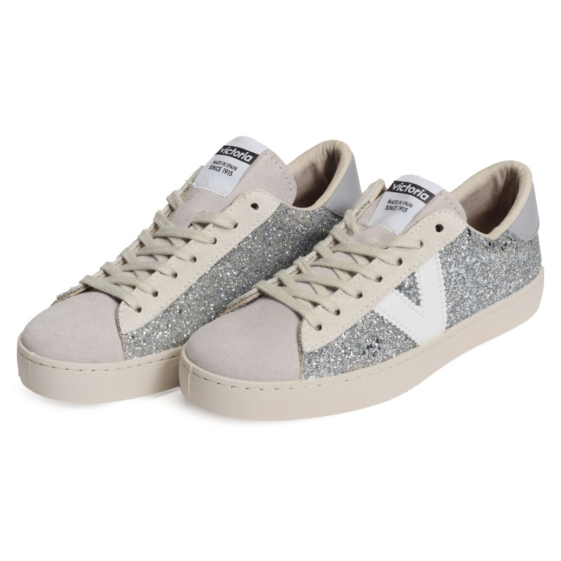 1126195 Argent, Sneakers basses Victoria