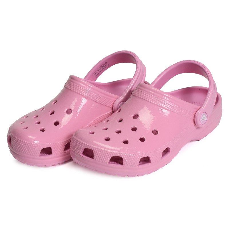 CLASSIC HIGH SHINE CLOG Verni Rose, Sabots Crocs