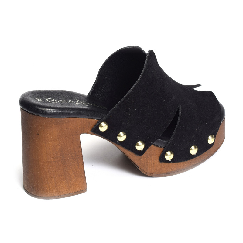 CARANTILLY Noir, Mules Coco & Abricot