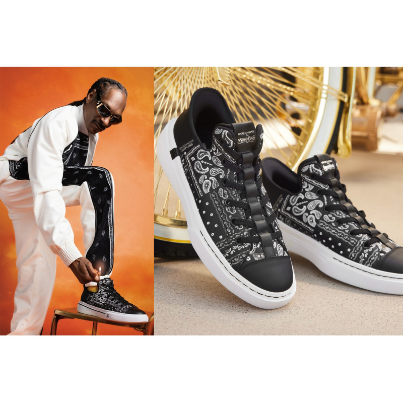 SLIP INS SNOOP DOG DOUBLE G Noir, Sneakers basses Skechers