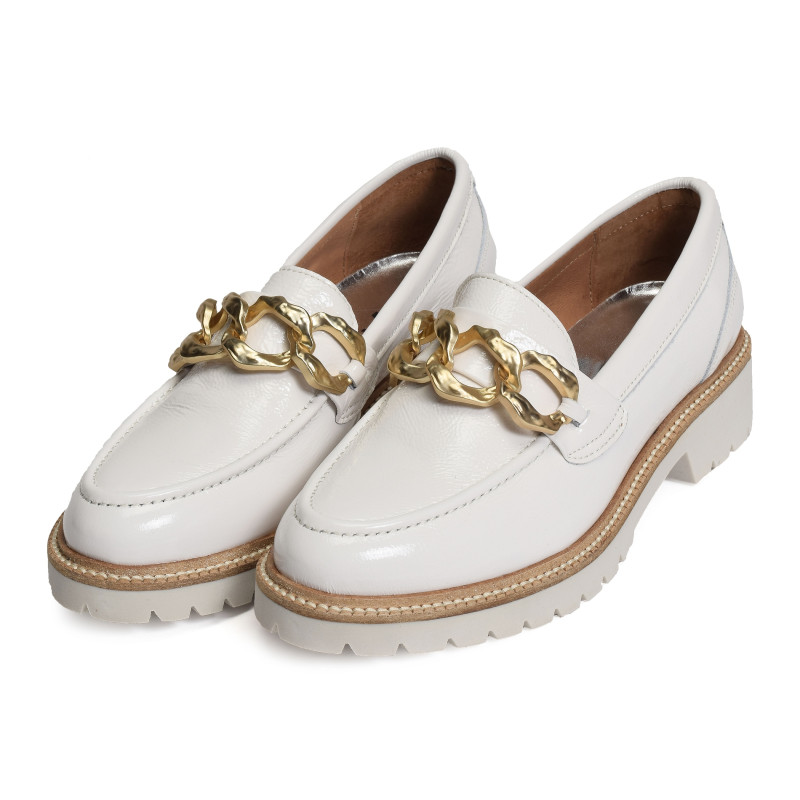 7518 Verni Blanc, Mocassins Myma