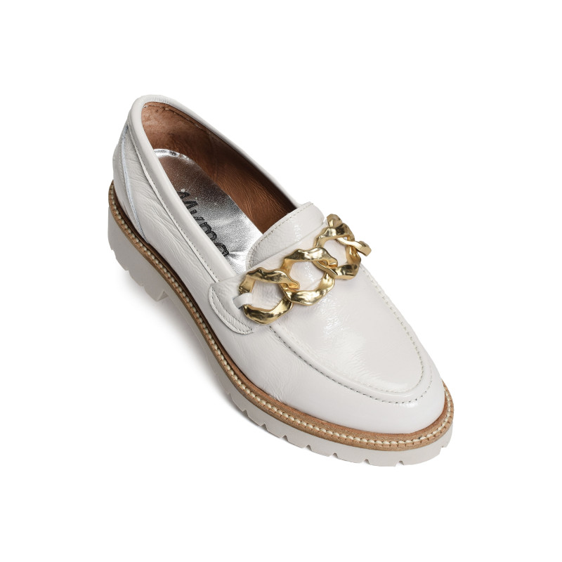 7518 Verni Blanc, Mocassins Myma