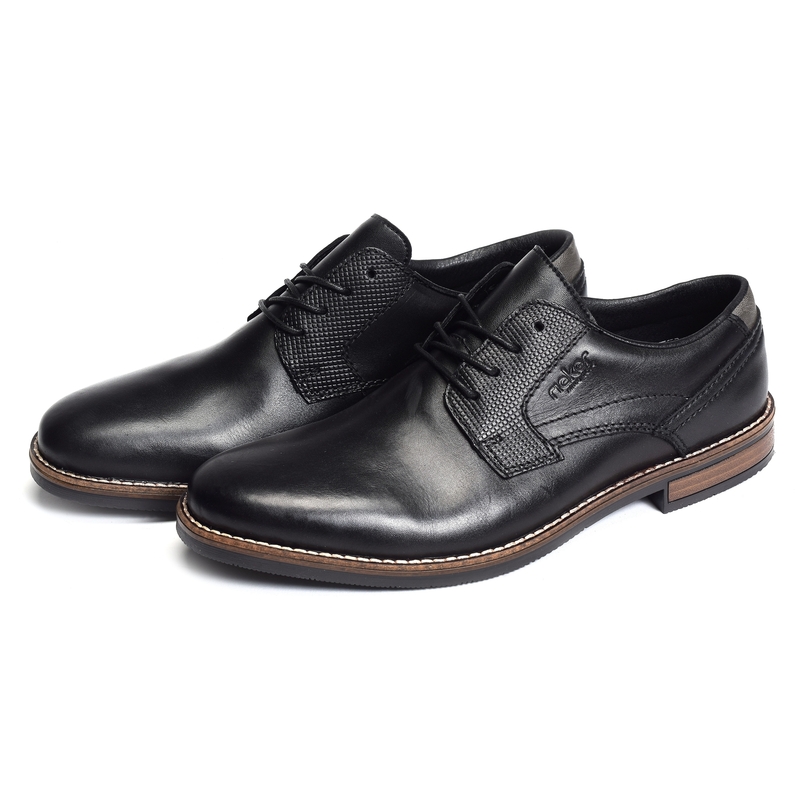 13523 Noir, Chaussures de Ville Rieker