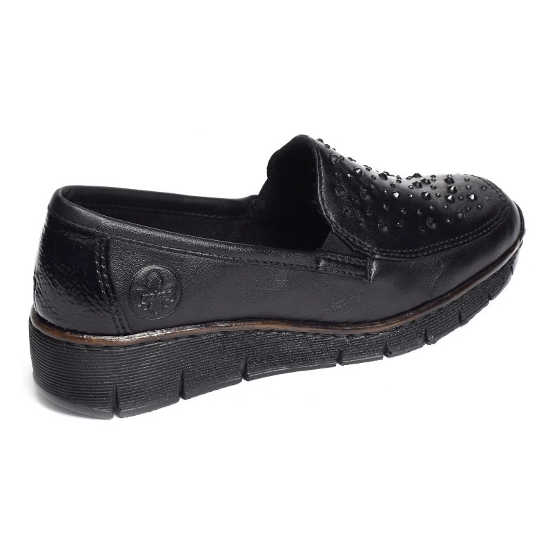 53752 Noir, Mocassins Rieker