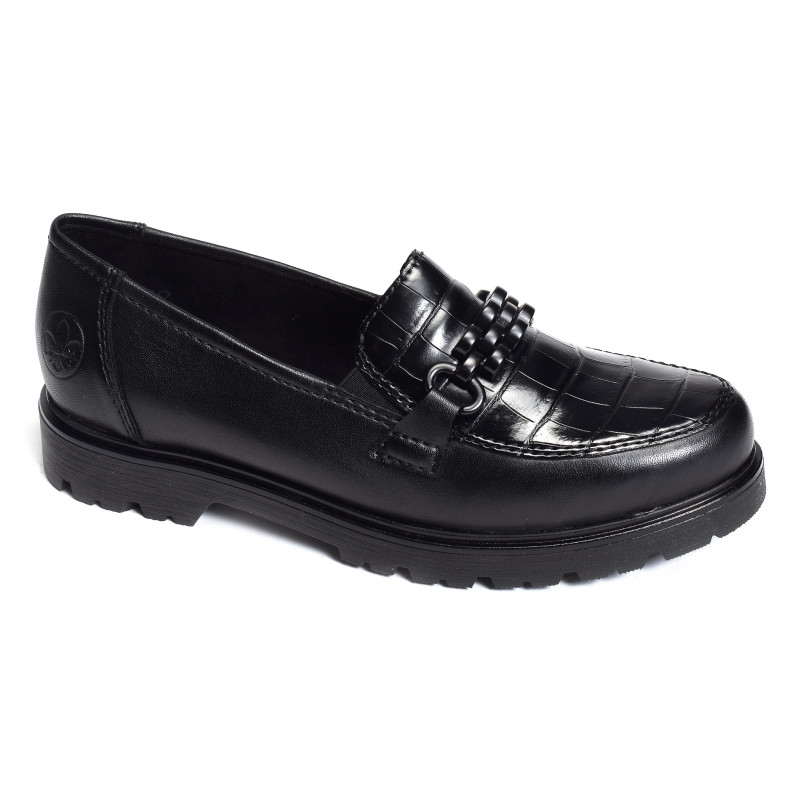 45561 Noir, Mocassins Rieker