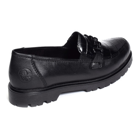 45561 Noir, Mocassins Rieker